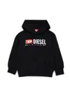 Diesel Sdropshood Over Logo-print Hoodie In Black