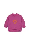 Diesel Felpa Girocollo Con Grafica  Heart In Purple
