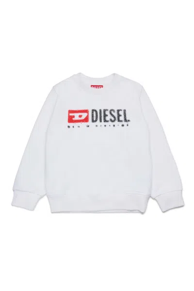 DIESEL FELPA GIROCOLLO CON LOGO DIESEL DENIM DIVISION