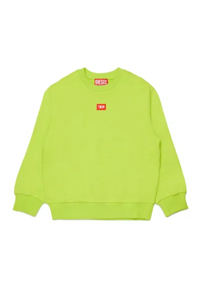 Diesel Crewneck Sweatshirt With Logo In Green