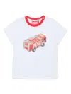 Diesel T-shirt Mit Feuerwehrmann-print In Weiss