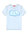 Diesel Fitted Crop T-shirt In Blue