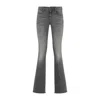 Diesel Fitted Flared Grey Jeans In Gray