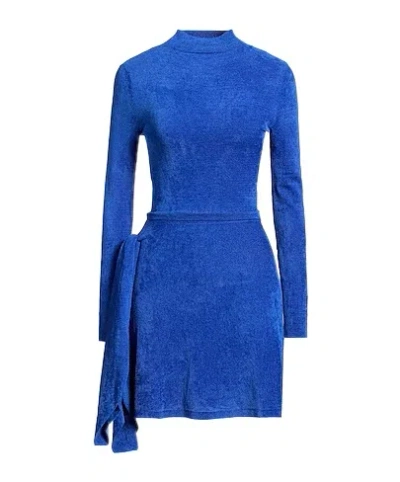 Diesel Fitted Knit Dress In Blue