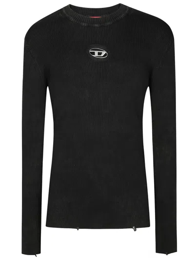 DIESEL FITTED LONG-SLEEVE RIBBED TOP