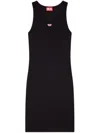 Diesel D-tank-long-d Short Tank Dress In Black