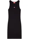 Diesel D-tank-long-d Short Tank Dress In Black
