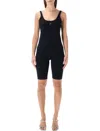 Diesel Technical Fitted Jumpsuit Deep Back Neckline In Black