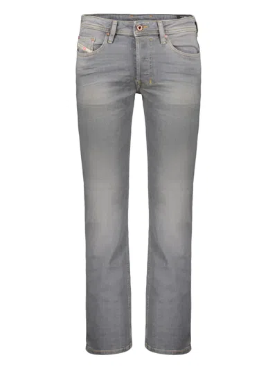 Diesel Five-pocket Straight-leg Jeans In Gray