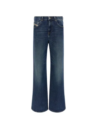 Diesel Five-pockets Flared Jeans In Blue