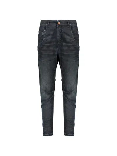 Diesel Five Pockets Jeans In Gray