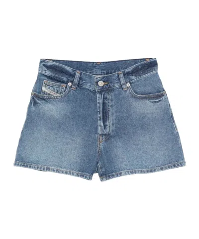 DIESEL DIESEL HIGH-RISE DENIM SHORTS