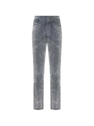 Diesel Five-pocket Jeans In Gray