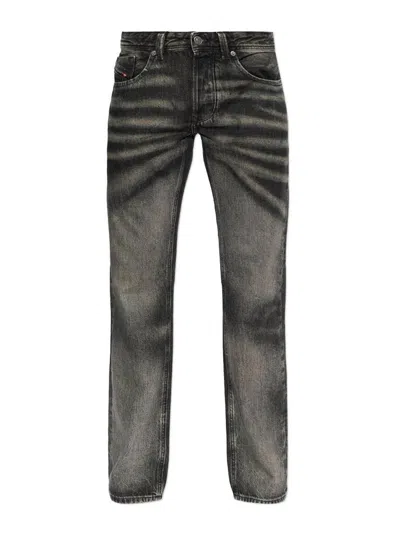 Diesel Five-pocket Straight Jeans In Brown