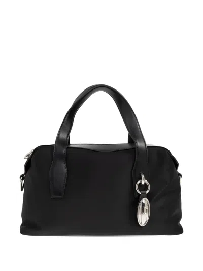 Diesel Flag-d Top-handle Tote Bag In Black