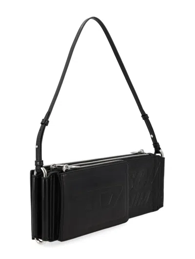 Diesel Flag-d Shoulder Bag In Black