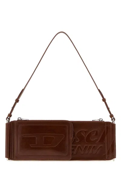 Diesel Flag-d Shoulder Bag In Brown