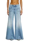 Diesel Flare Jeans In Blue