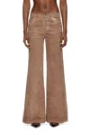 Diesel 1978 D-akemi Flared Jeans In Neutral