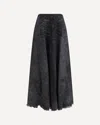 Diesel Flared Hannie Skirt With Logo In Black