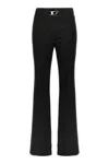 Diesel Women P-erseus Wool Blend Trousers In Black