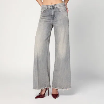 Diesel Flared Jeans 1978 D-akemi In Washed Gray
