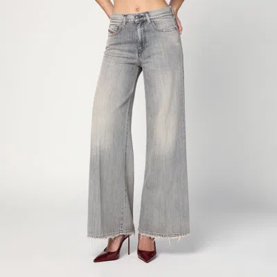 Diesel Flared Jeans 1978 D-akemi In Washed Gray