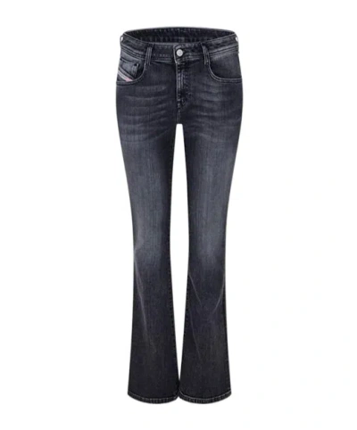 Diesel Flared Jeans In Black