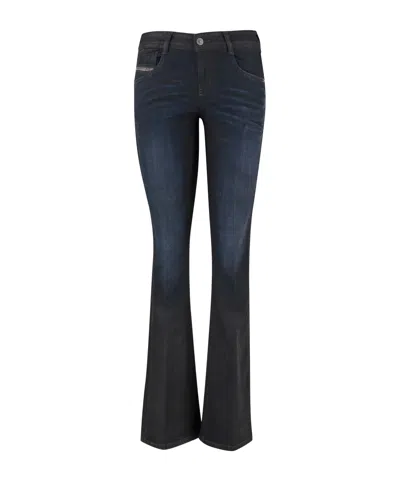 Diesel 1969 D-ebbey Bootcut Jeans In Black