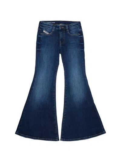 Diesel Kids' Flared Jeans In Blue