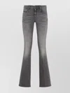 Diesel Five-pocket Design Flared Jeans In Gray