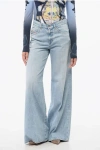Diesel Flared Leg Slim Fit 1978 D-akemi Jeans 32cm L.32 In Blue