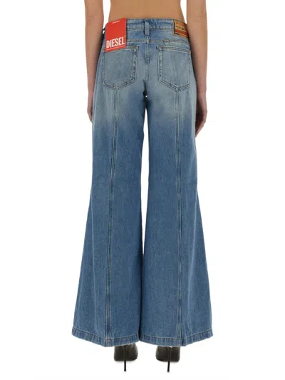 Diesel Flare-fit Denim Jeans In Blue