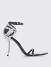 Diesel 100mm D-ten&half Metallic-accent Ankle-strap Pumps In Black