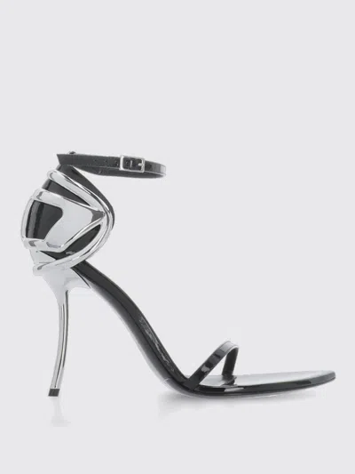 DIESEL HEELED SANDAL DIESEL WOMAN COLOR BLACK,H33521002