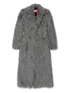 Diesel Fleece Coat In Gray
