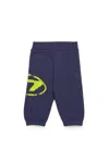 Diesel Fleece Jogger Pants With Oval D Logo In Blue