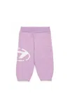 Diesel Pantaloni Jogger In Felpa Con Logo Oval D In Violet