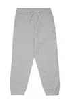 Diesel Pantaloni Jogger In Felpa Con Patch In Grey