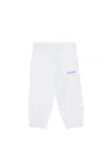 Diesel Pantaloni Jogger In Felpa Con Logo Degradé In White