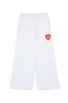 Diesel Pantaloni In Felpa Con Grafica Cuore In White