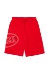Diesel Pcircle Logo-detail Shorts In Red