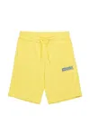 Diesel Logo-print Shorts In Yellow