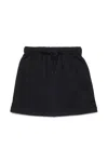 Diesel Fleece Skirt With Oval D Logo In Black