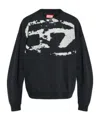 Diesel Fleece Sweatshirt With F In Black