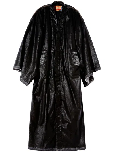 Diesel Floor-length Coat In 黑色