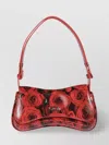 Diesel Womens Play Patent Faux-leather Clutch Bag Ha765 In Red