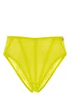 Diesel High-waist Briefs In Flocked Mesh