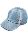 Diesel Baseball Cap In Denim