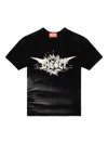 Diesel Womens 02 T-ele-p2 Graphic-print Cotton-jersey T-shirt